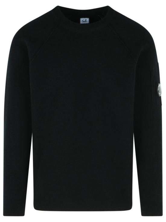 25FW 씨피 컴퍼니 램스울 크루넥 스웨터 19CMKN040A 110149A 999 Black