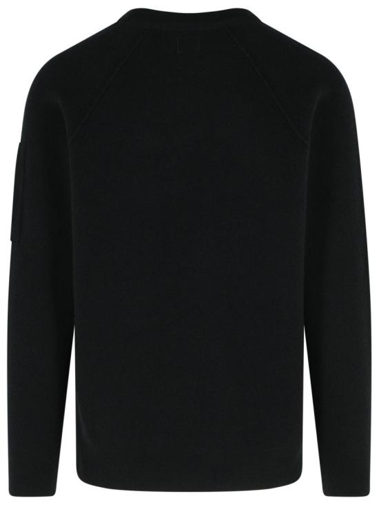 25FW 씨피 컴퍼니 램스울 크루넥 스웨터 19CMKN040A 110149A 999 Black - C.P. COMPANY