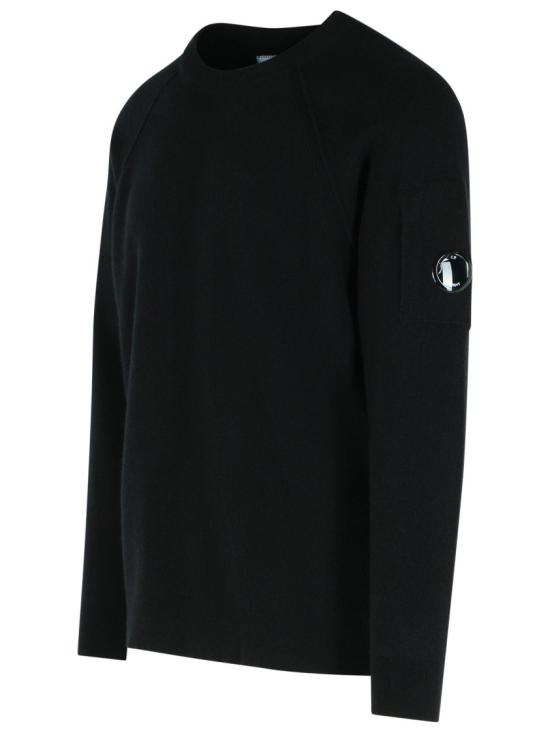 25FW 씨피 컴퍼니 램스울 크루넥 스웨터 19CMKN040A 110149A 999 Black - C.P. COMPANY
