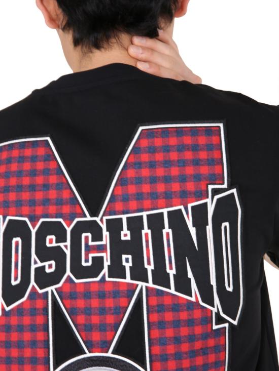  모스키노 반팔 티셔츠 07107038 0555 BLACK - MOSCHINO