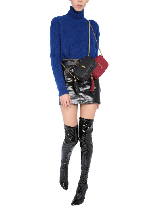 25FW 생로랑 터틀넥 639210 YATP24102 BLUE - SAINT LAURENT