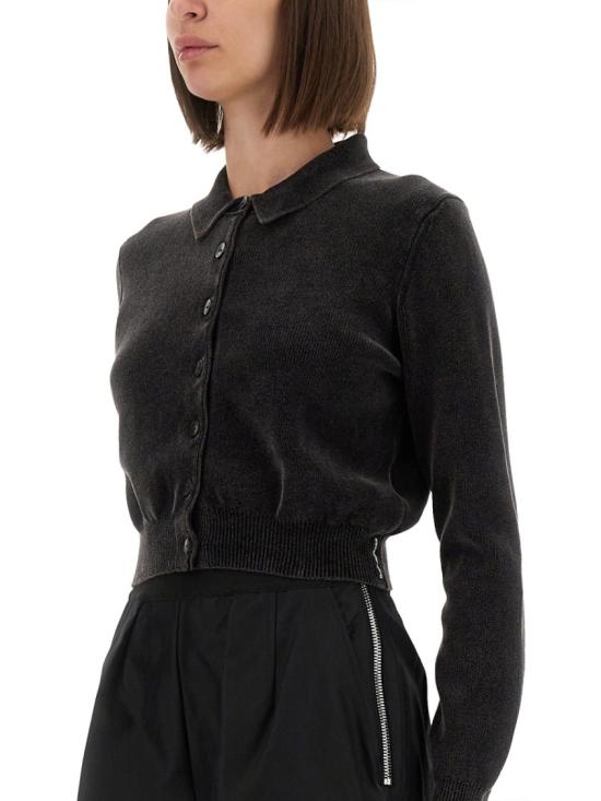 25FW 알렉산더 왕 가디건 1KC3253055 011 Black - ALEXANDER WANG