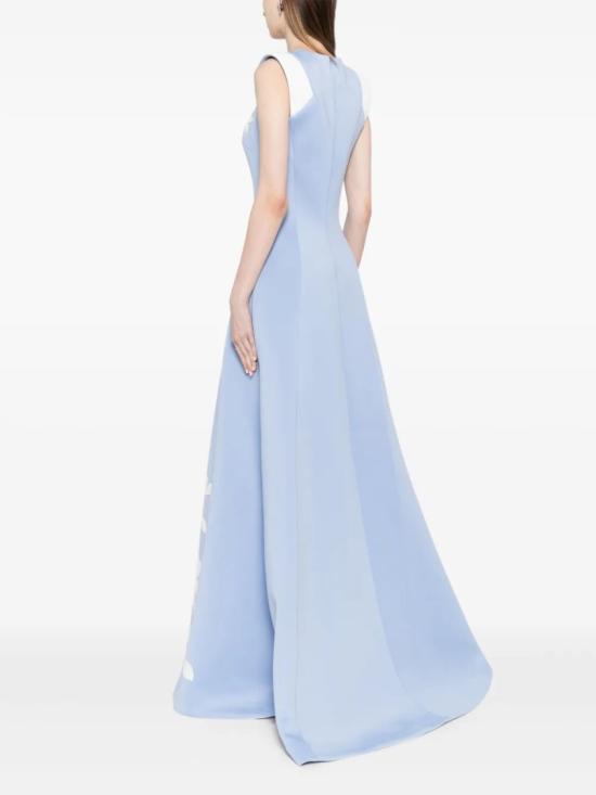  사이드 코베이시 롱 원피스 매칭 자수가 있는 네오프렌 드레스 - SAIID KOBEISY