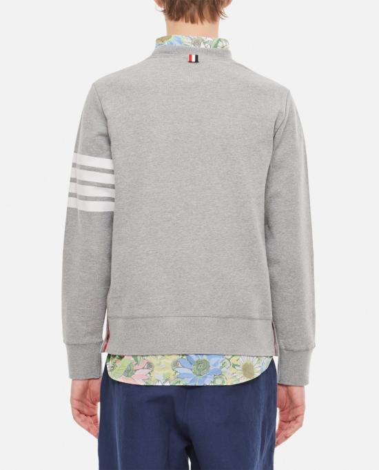  톰브라운 로고 패치 엔지니어드 4바 스웨트셔츠  MJT021H00535068 Grey - THOM BROWNE