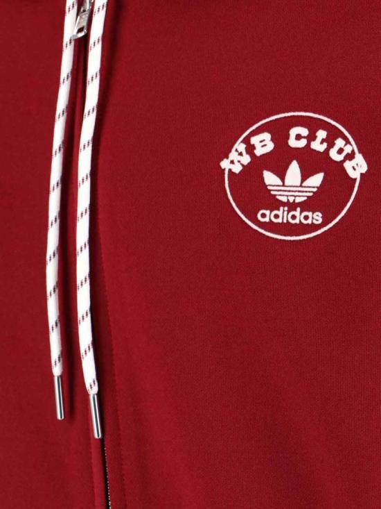  아디다스 X 웨일즈 보너 후드 티셔츠 JM8298CBURGU Red - ADIDAS X WALES BONNER