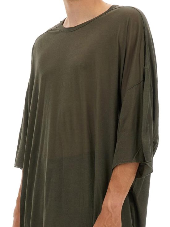 25FW 릭 오웬스 반팔 티셔츠 RU02E1283 UC25 Green - RICK OWENS
