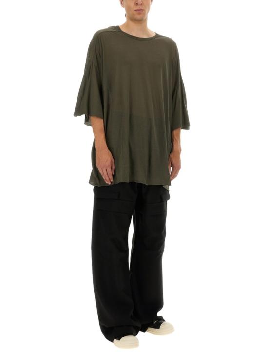 25FW 릭 오웬스 반팔 티셔츠 RU02E1283 UC25 Green - RICK OWENS