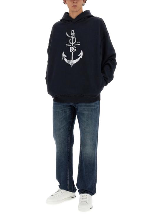  돌체앤가바나 후드 티셔츠 G9AUOT G7K5VB0665 Blue - DOLCE & GABBANA