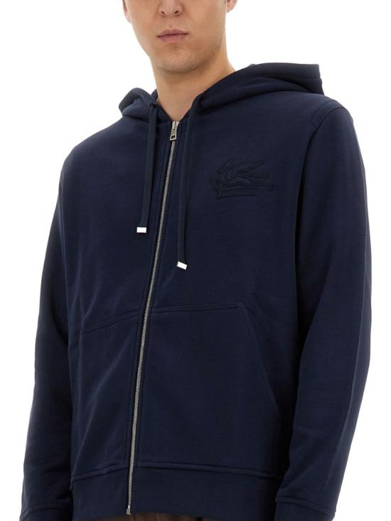 에트로 후드 티셔츠 MRMB0004 AJ215B0065 Blue - ETRO