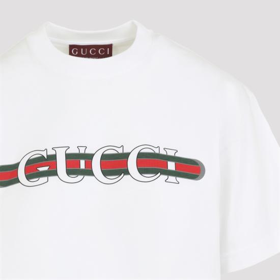 25FW 구찌 프린트 반팔 티셔츠 788093 XJGL6 White - GUCCI
