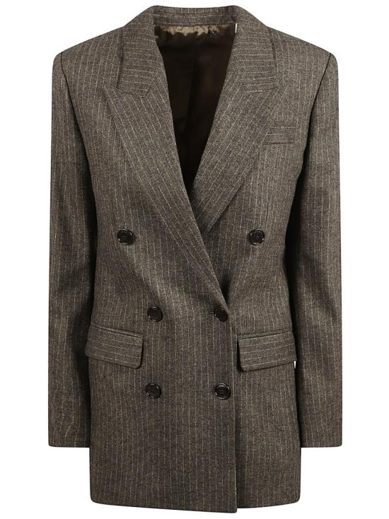 25FW 이자벨마랑 제비마 블레이저 제비마 블레이저 25AVE0538FCC3F01I50DZ Brown