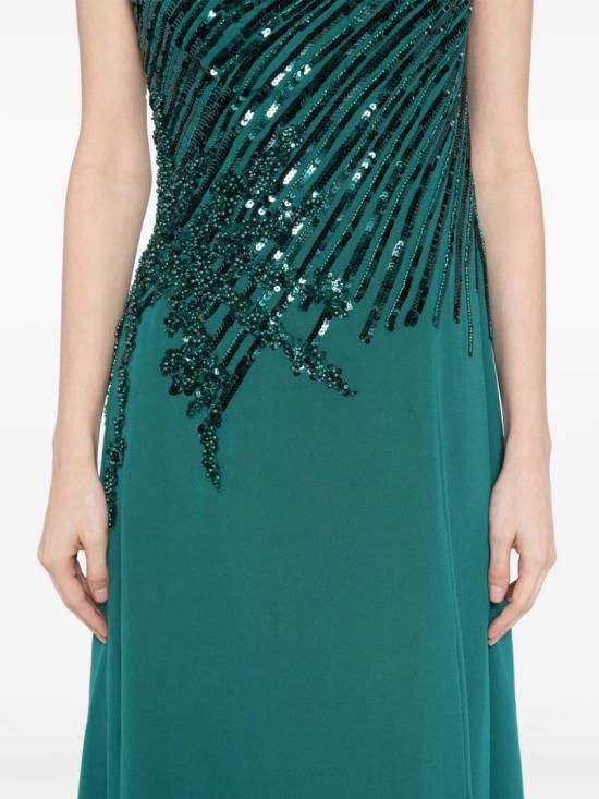  사이드 코베이시 롱 원피스 원숄더 세퀸 롱드레스 - SAIID KOBEISY