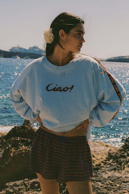  CIAO CIAO 긴팔 티셔츠 Ciao Ciao Amatriciana  라이트 블루 - OTHER BRANDS