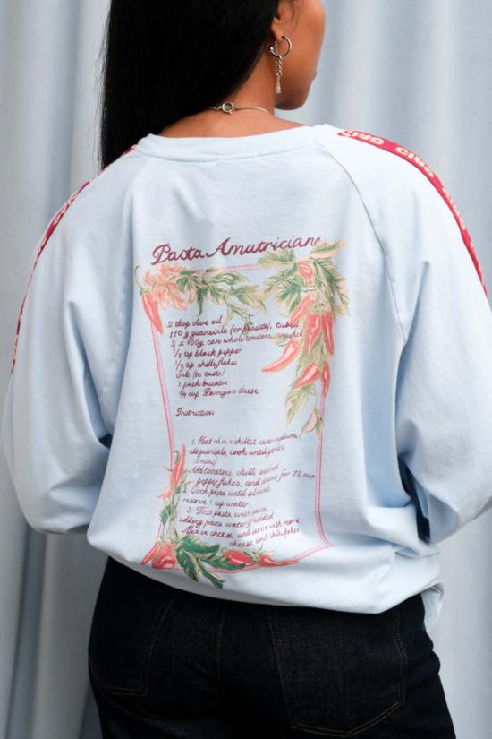  CIAO CIAO 긴팔 티셔츠 Ciao Ciao Amatriciana  라이트 블루 - OTHER BRANDS