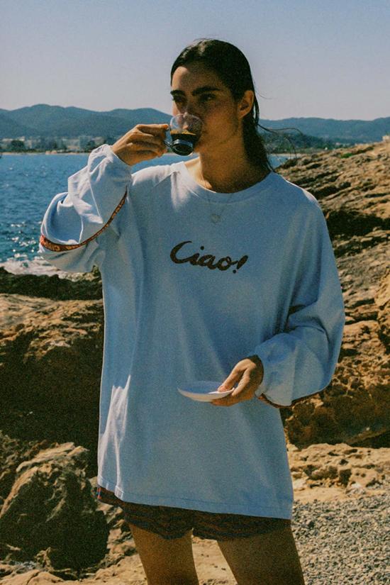  CIAO CIAO 긴팔 티셔츠 Ciao Ciao Amatriciana  라이트 블루 - OTHER BRANDS