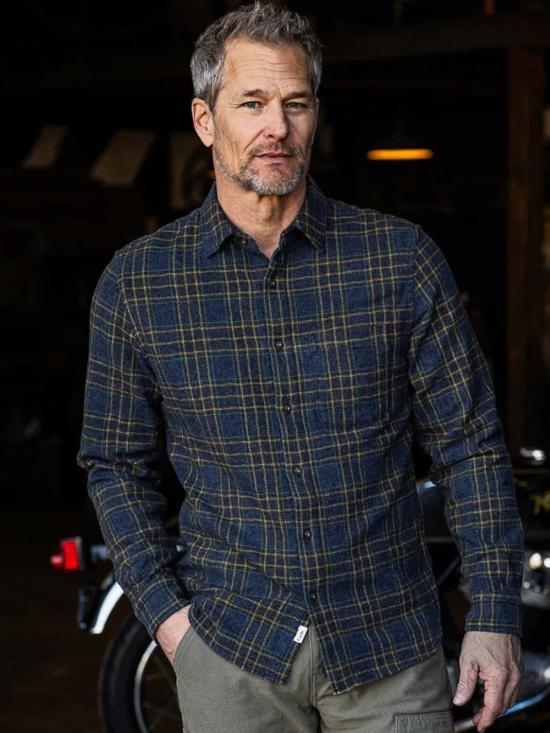  Hiroshi Kato 긴팔 셔츠 히로시 카토 리퍼  트리플 트위스트 플레드 - OTHER BRANDS