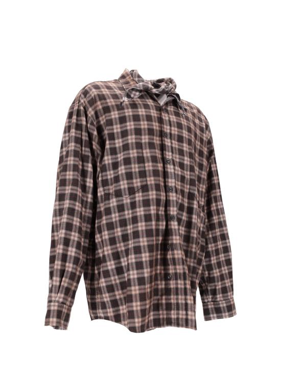 25FW 디스퀘어드2 셔츠 S71DM0809D35307 002F CHARCOAL WHITE RED - DSQUARED2