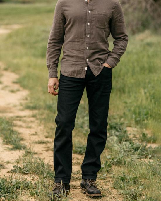  Hiroshi Kato 데님 팬츠 히로시 카토 해머 스트레이트 블랙 로우 14온스 셀비지 진 - OTHER BRANDS