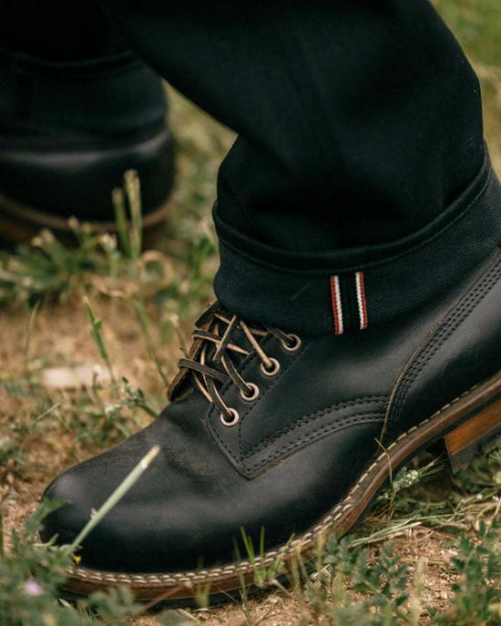  Hiroshi Kato 데님 팬츠 히로시 카토 해머 스트레이트 블랙 로우 14온스 셀비지 진 - OTHER BRANDS