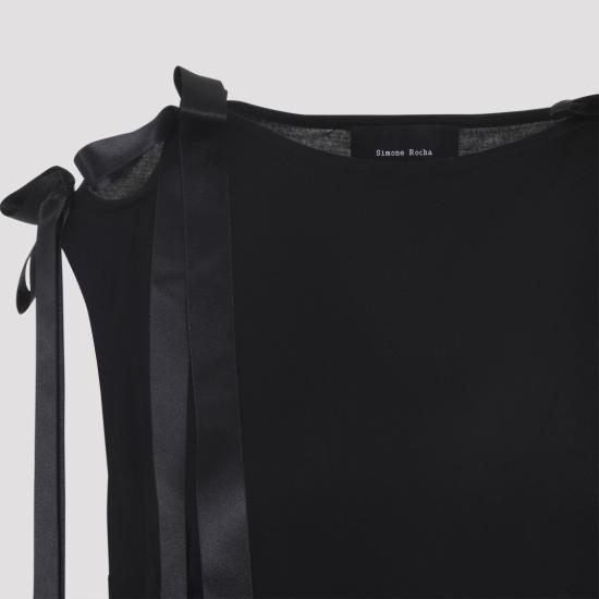 25FW 시몬로샤 미디 원피스 7410 0571 Black - SIMONE ROCHA