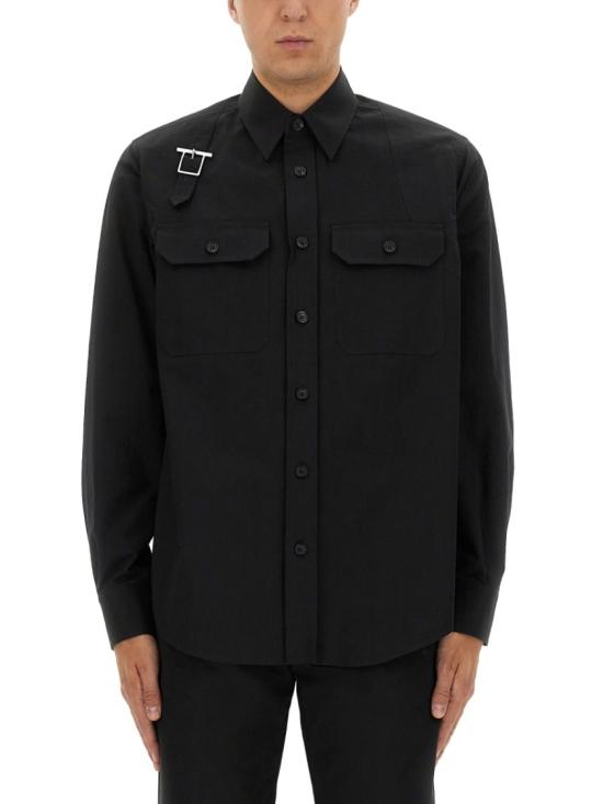 25FW 알렉산더 맥퀸 셔츠 838500 QSAA91000 Black