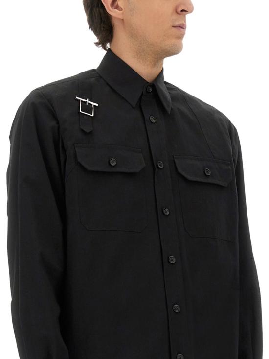 25FW 알렉산더 맥퀸 셔츠 838500 QSAA91000 Black - ALEXANDER MCQUEEN