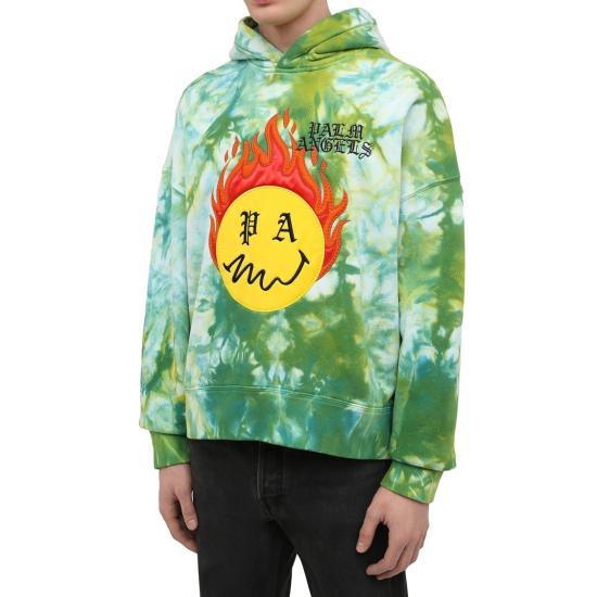  팜앤젤스 후드 티셔츠 PMBB098R21FLE003 5718 Green - PALM ANGELS