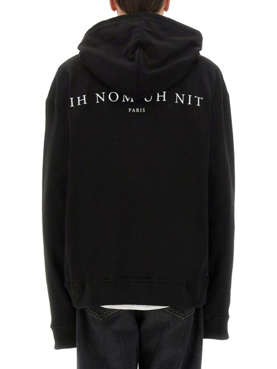 25SS 이놈어닛 후드 티셔츠 NUS25228 009 Black - IH NOM UH NIT