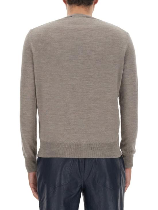  비비안웨스트우드 ORB 자수 코튼 캐시미어 라운드 넥 니트 2701000O Y0006P407 Grey - VIVIENNE WESTWOOD