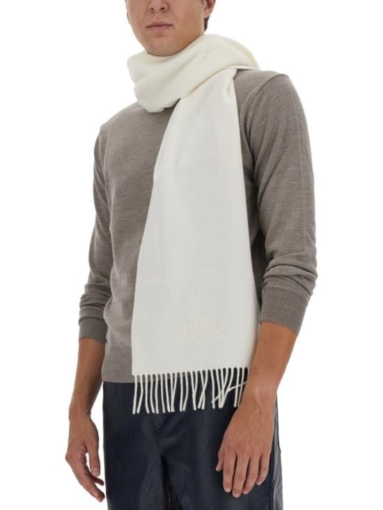  비비안웨스트우드 ORB 자수 코튼 캐시미어 라운드 넥 니트 2701000O Y0006P407 Grey - VIVIENNE WESTWOOD