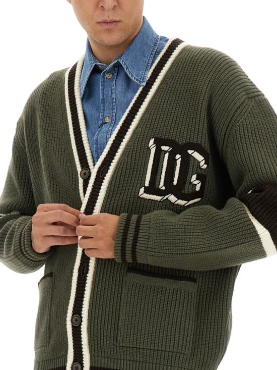  돌체앤가바나 가디건 GXV13Z JCVYCV9638 Green - DOLCE & GABBANA