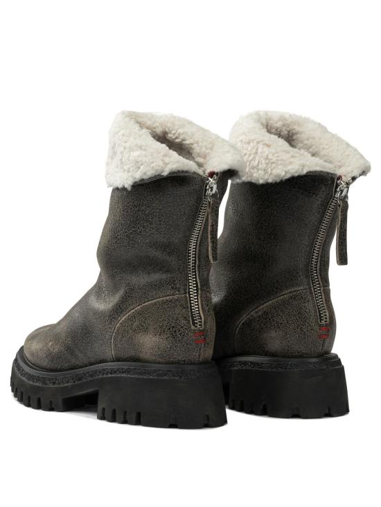 25FW 할마네라 부츠 RAMA27W AVIREX TAUPE WOOL ECROU BROWN - HALMANERA