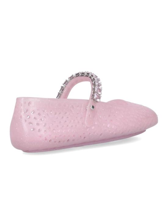 25FW 지미추 플랫 슈즈 THE JELLY NTXCOTTON CANDY SILVER MIX Pink - JIMMY CHOO