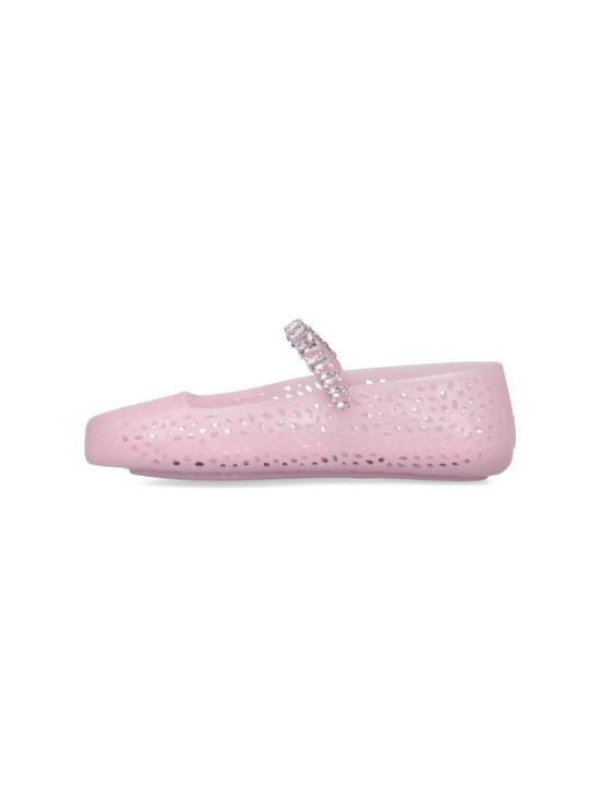 25FW 지미추 플랫 슈즈 THE JELLY NTXCOTTON CANDY SILVER MIX Pink - JIMMY CHOO