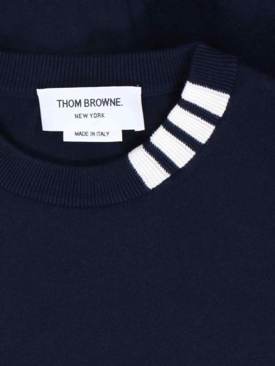  톰브라운 긴팔 티셔츠 FKA487A Y3036415 Blue - THOM BROWNE