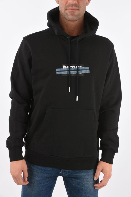  디젤 후드 티셔츠 A01049 0KASL 9XX Black