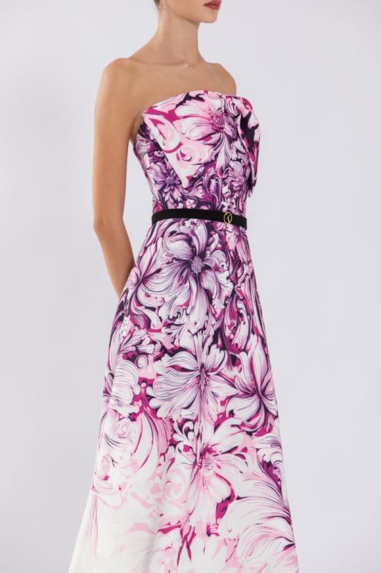  사이드 코베이시 롱 원피스 Sk Jet Black 스트랩리스 A라인 드레스 - SAIID KOBEISY