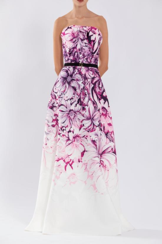  사이드 코베이시 롱 원피스 Sk Jet Black 스트랩리스 A라인 드레스 - SAIID KOBEISY