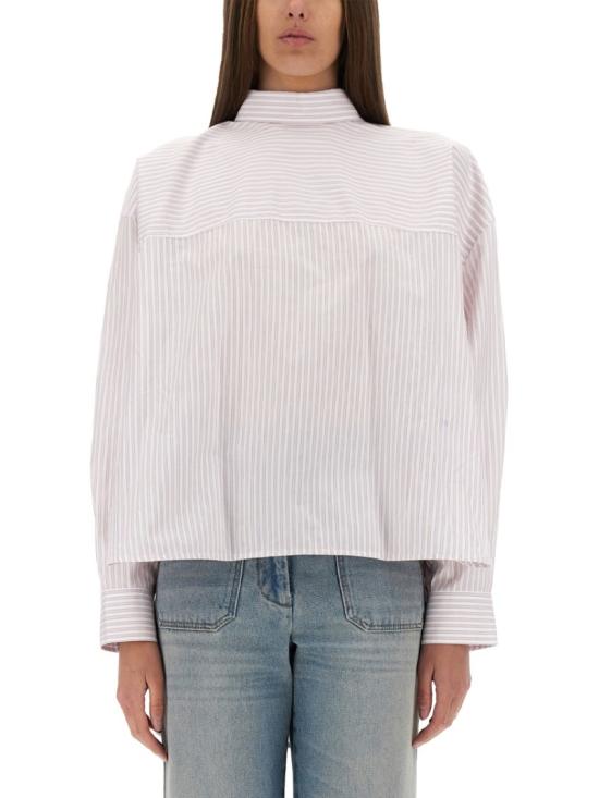25SS 빅토리아 베컴 블라우스 1225WSH006261A LILAC PAPRIKA WHITE Pink