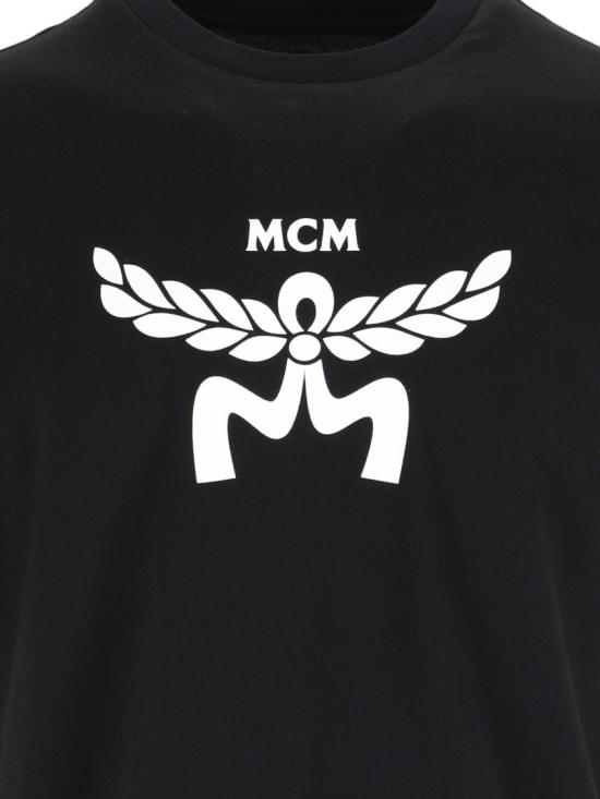 25FW 엠시엠 반팔 티셔츠 MHTFSMM01BK Black - MCM