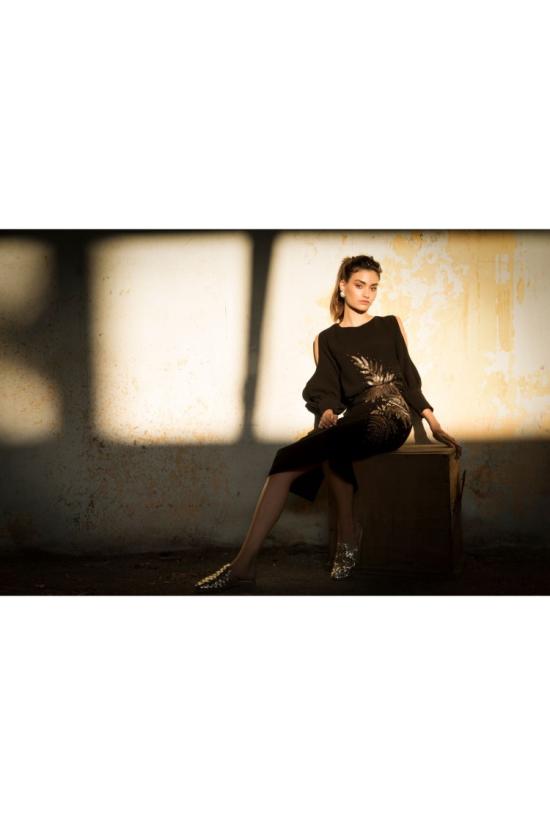  사이드 코베이시 롱 원피스 숏 스트레이트 드레스 - SAIID KOBEISY