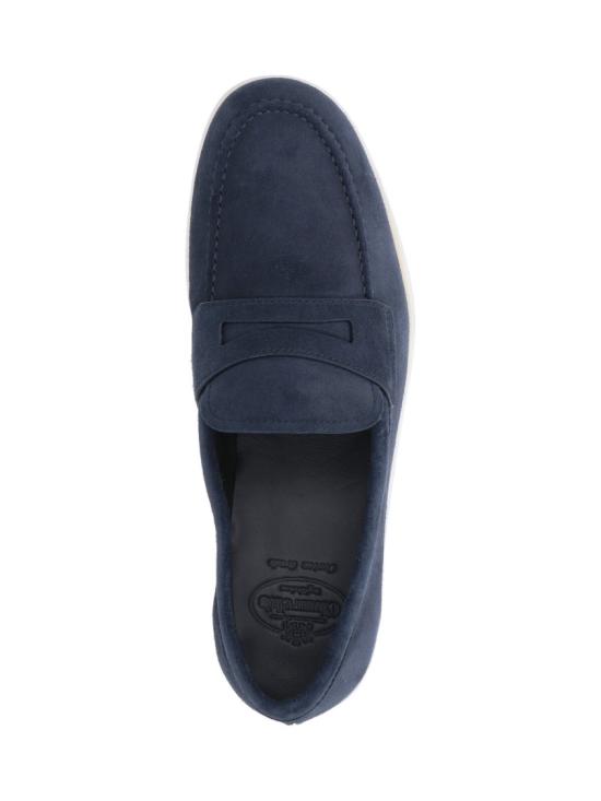 처치스 포츠머스 스웨이드 로퍼 EDB149 9CAF0ABM Blue - CHURCHS