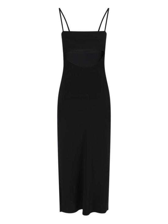 25FW 알렉산더 왕 미디 원피스 1KC3256002001 Black - ALEXANDER WANG
