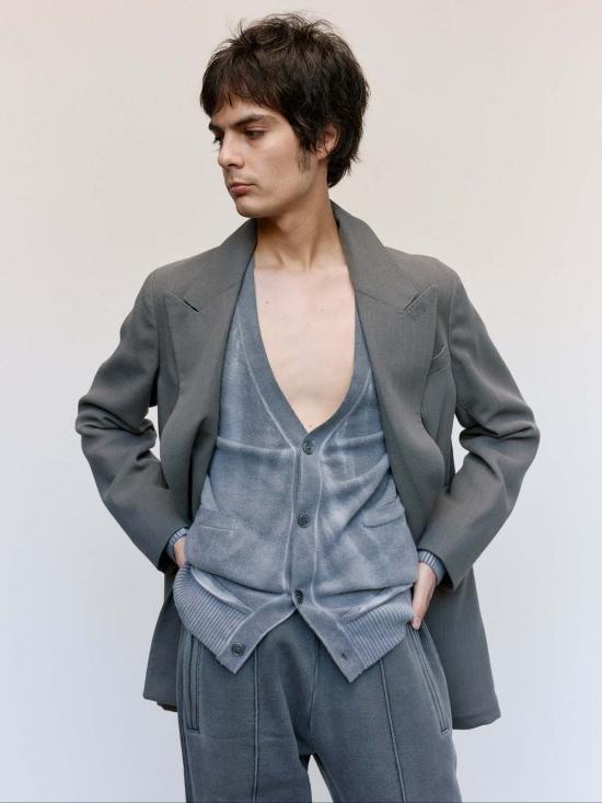  아워레가시 수트 자켓 아워 레거시 더블 그레이 위브 울 샤프 Db 블레이저 - OUR LEGACY