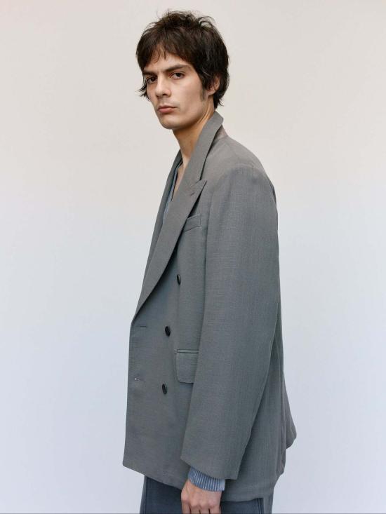  아워레가시 수트 자켓 아워 레거시 더블 그레이 위브 울 샤프 Db 블레이저 - OUR LEGACY