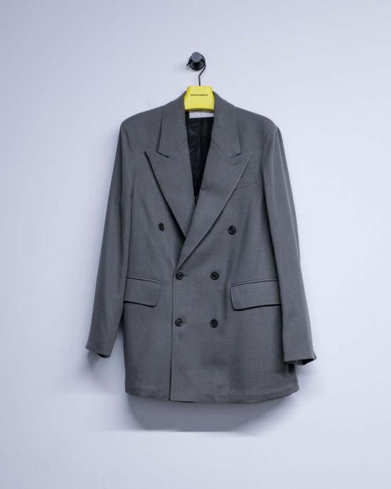  아워레가시 수트 자켓 아워 레거시 더블 그레이 위브 울 샤프 Db 블레이저 - OUR LEGACY