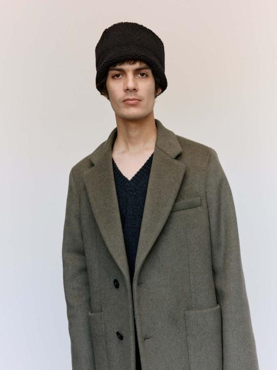  아워레가시 비니 아워 레거시 다크 브라운 에비에이터 시어링 블리자드 - OUR LEGACY