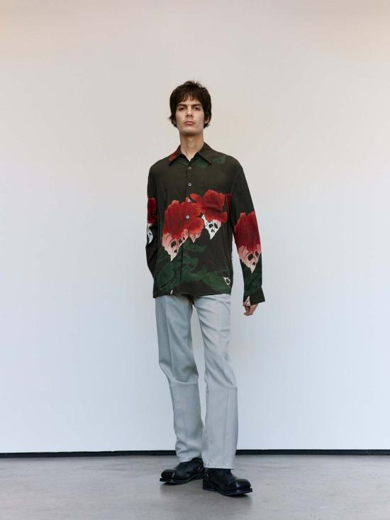  아워레가시 긴팔 셔츠 Our Legacy Hell Of Ween 프린트 위 - OUR LEGACY