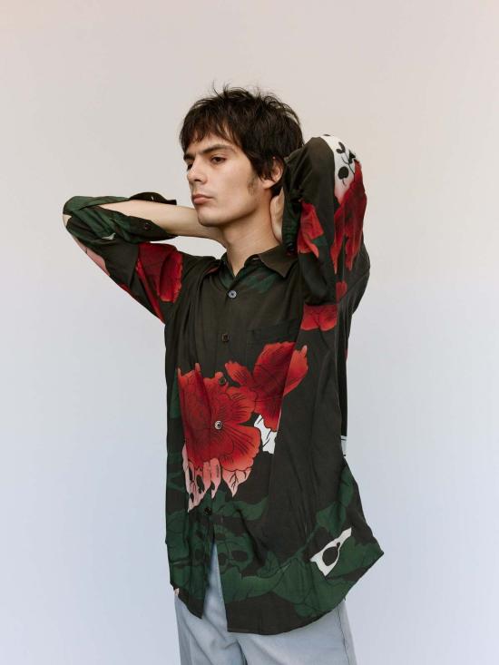  아워레가시 긴팔 셔츠 Our Legacy Hell Of Ween 프린트 위 - OUR LEGACY