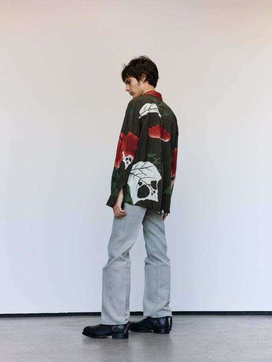  아워레가시 긴팔 셔츠 Our Legacy Hell Of Ween 프린트 위 - OUR LEGACY